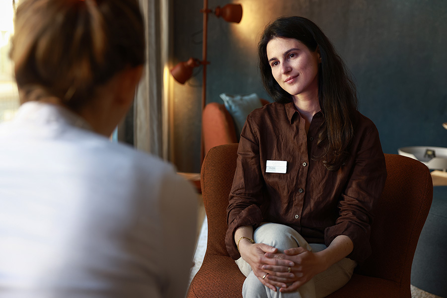 Das Gespräch zwischen Patient und Therapeut