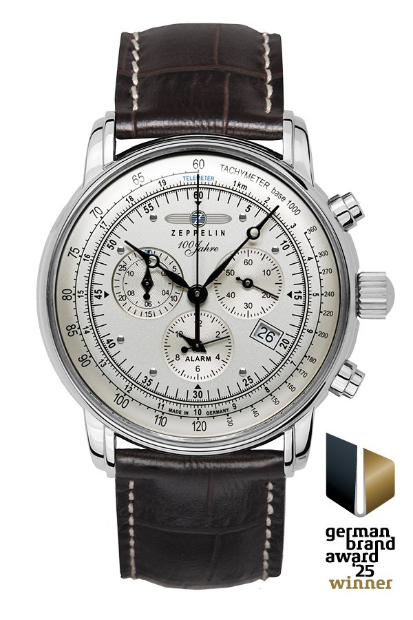 ZEPPELIN Chronograph mit hellem Zifferblatt