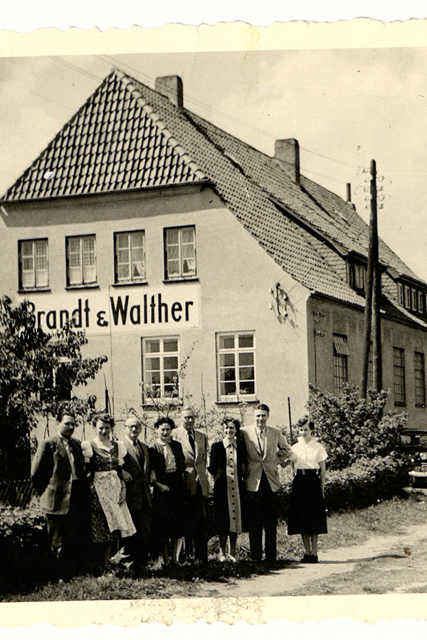 Historische Aufnahme des Firmengebäudes Brandt & Walther